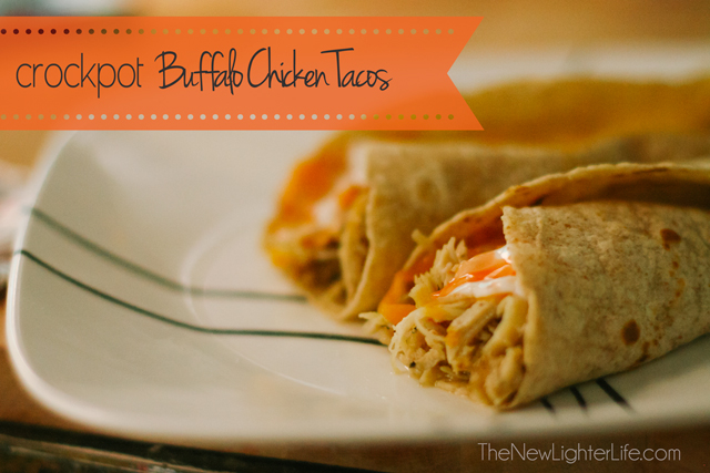 Crockpot Buffalo Chicken Tacos