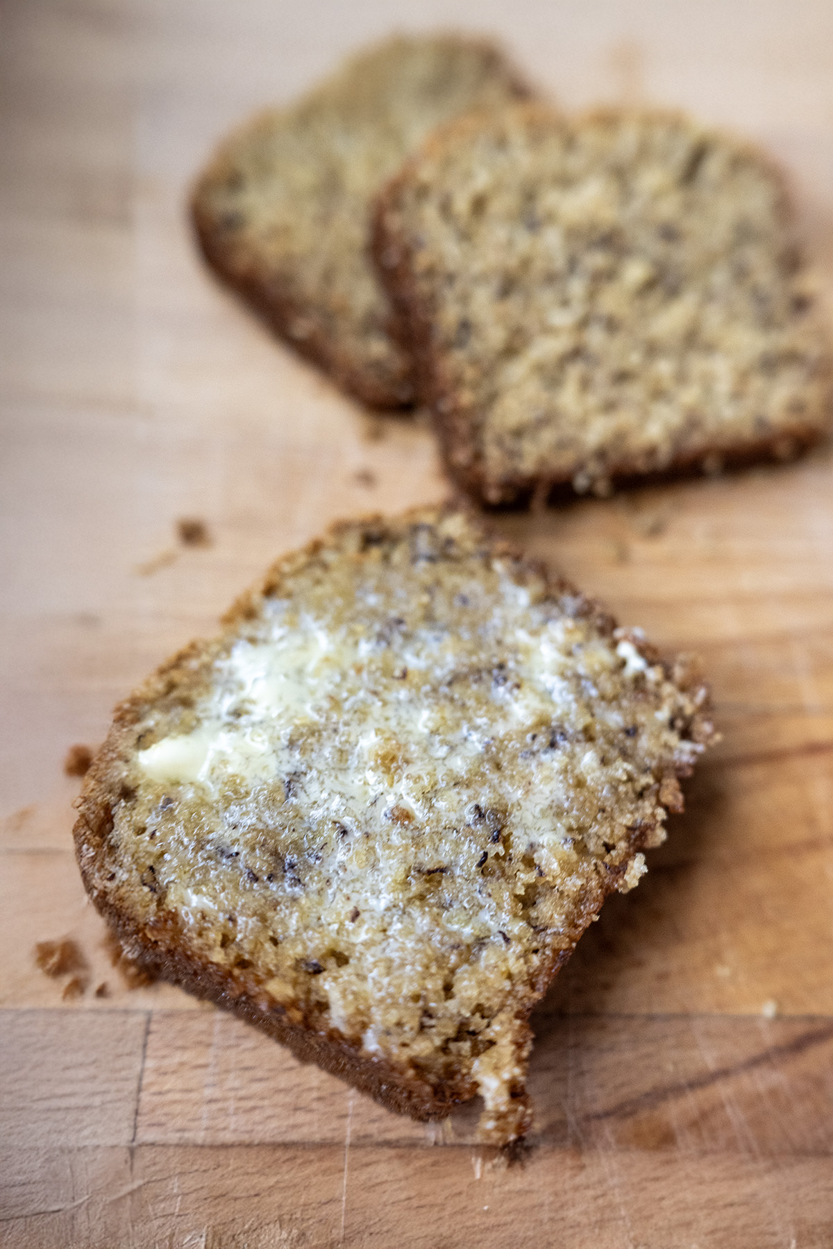melty buttered banana bread