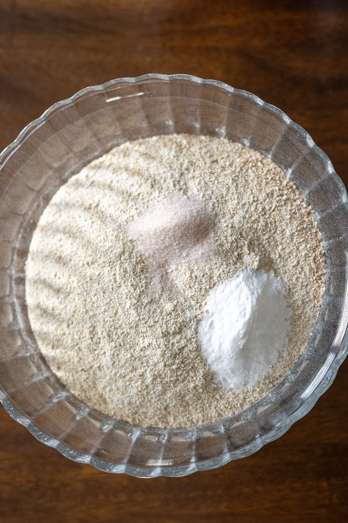 dry ingredients before mixing