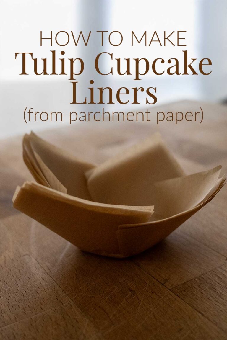 How to Make Tulip Cupcake Liners from Parchment Paper