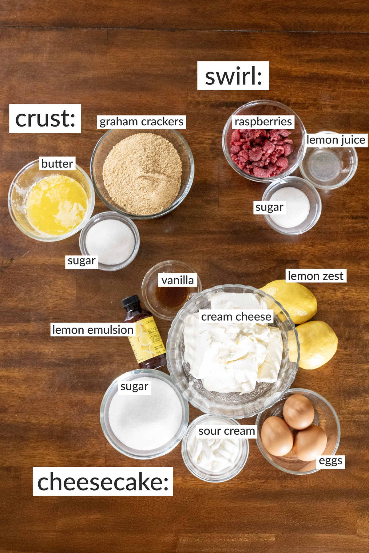 lemon raspberry cheesecake ingredients