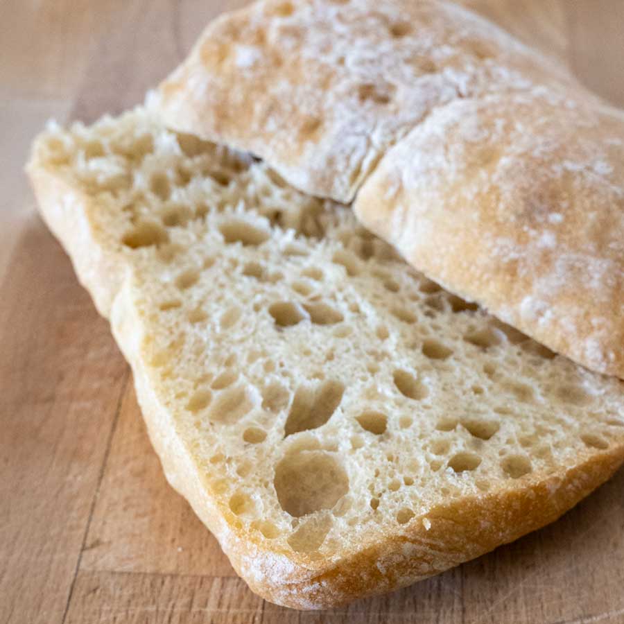 Rustic Olive Oil Ciabatta Bread