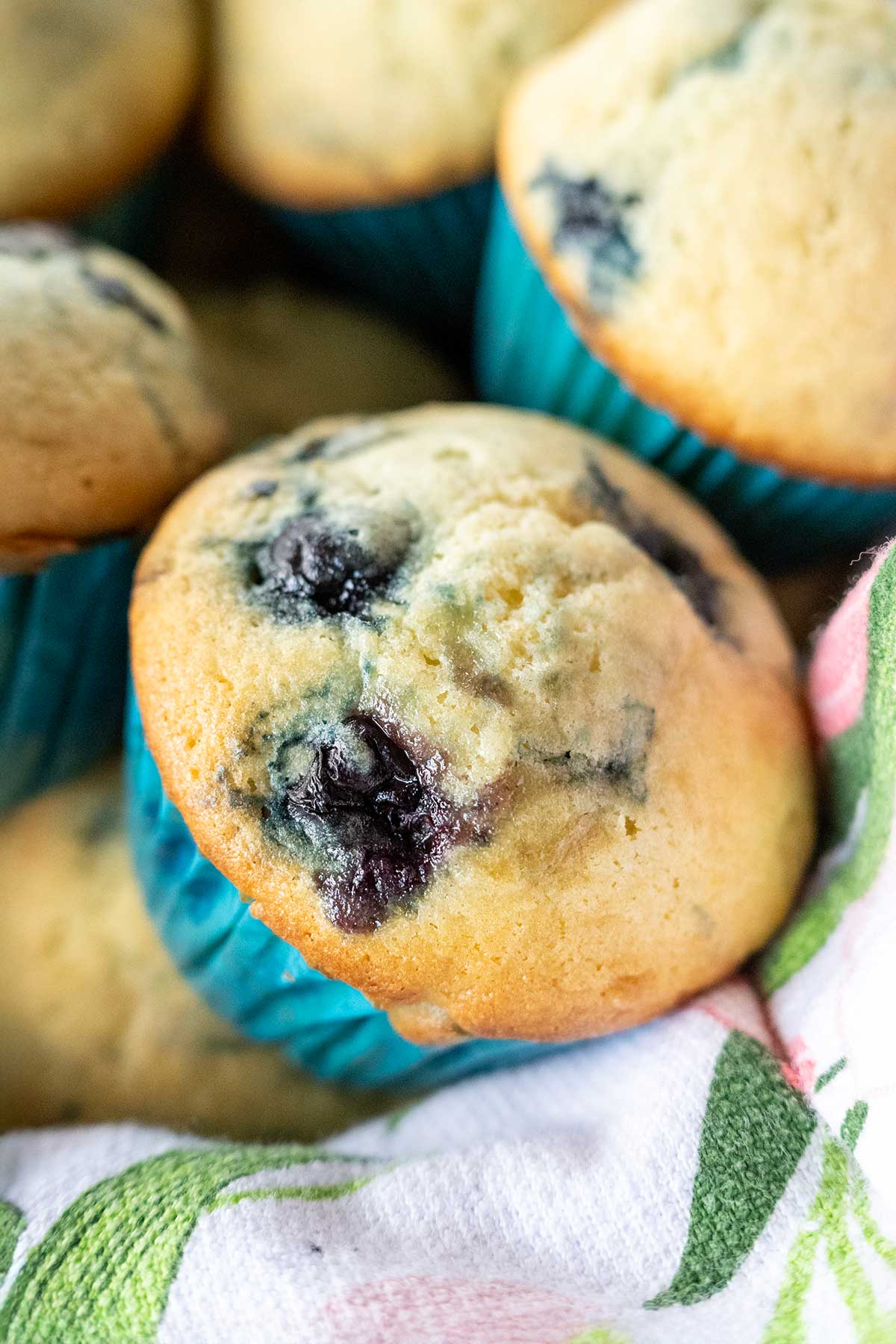 Blueberry Muffins with Frozen Blueberries