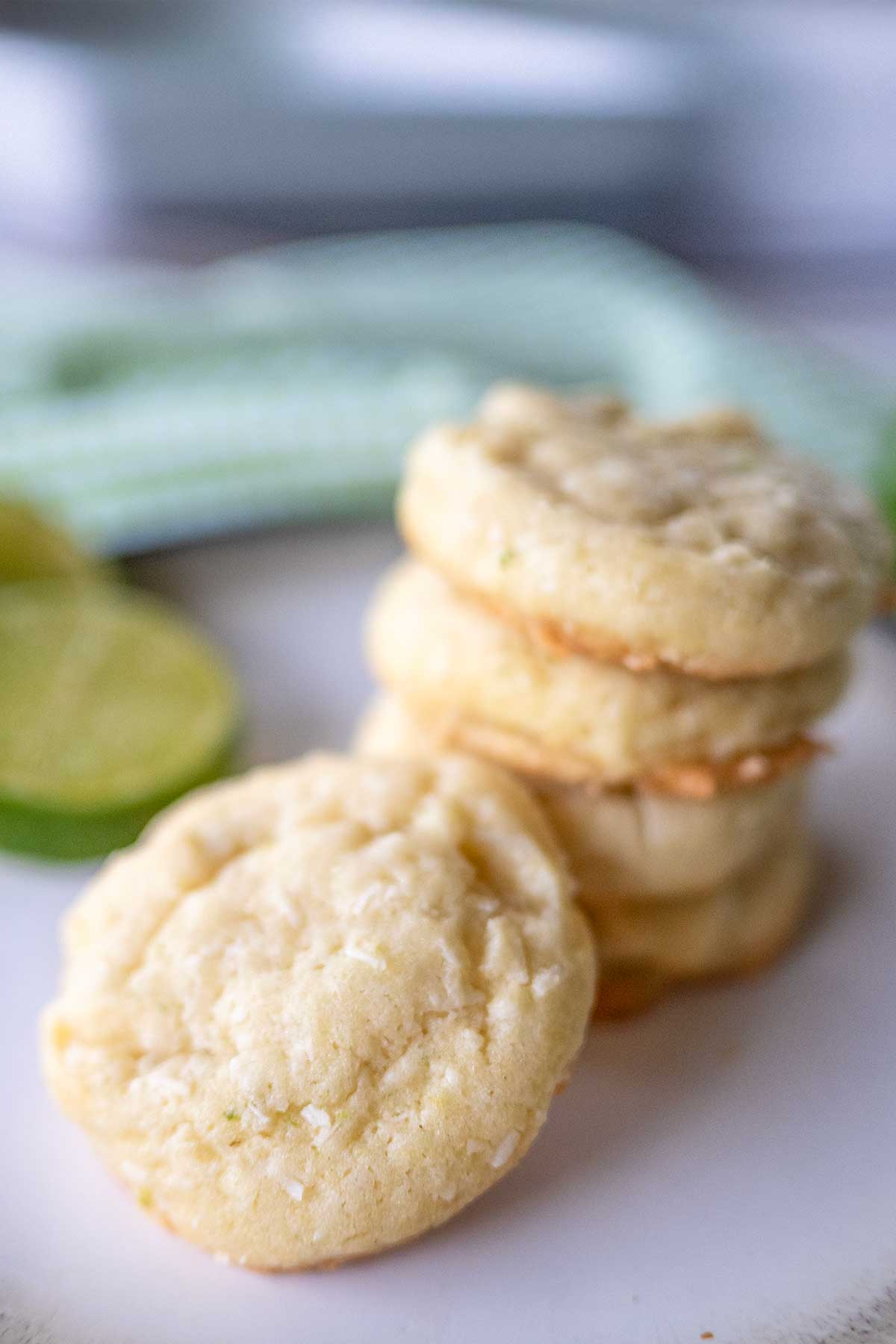 Soft & Chewy Coconut Lime Cookies