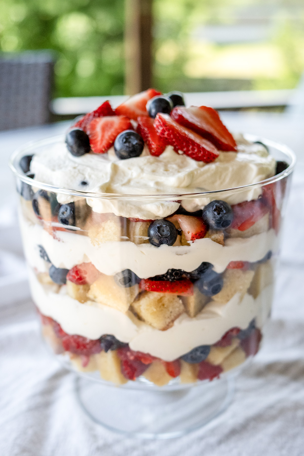 Red, White, and Blue Trifle