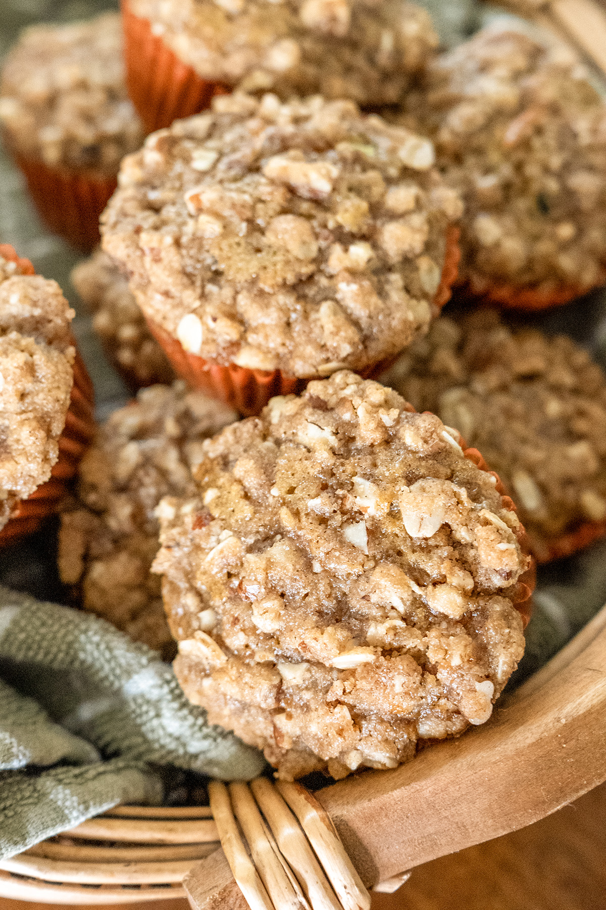 Zucchini Carrot Muffins with Streusel Topping