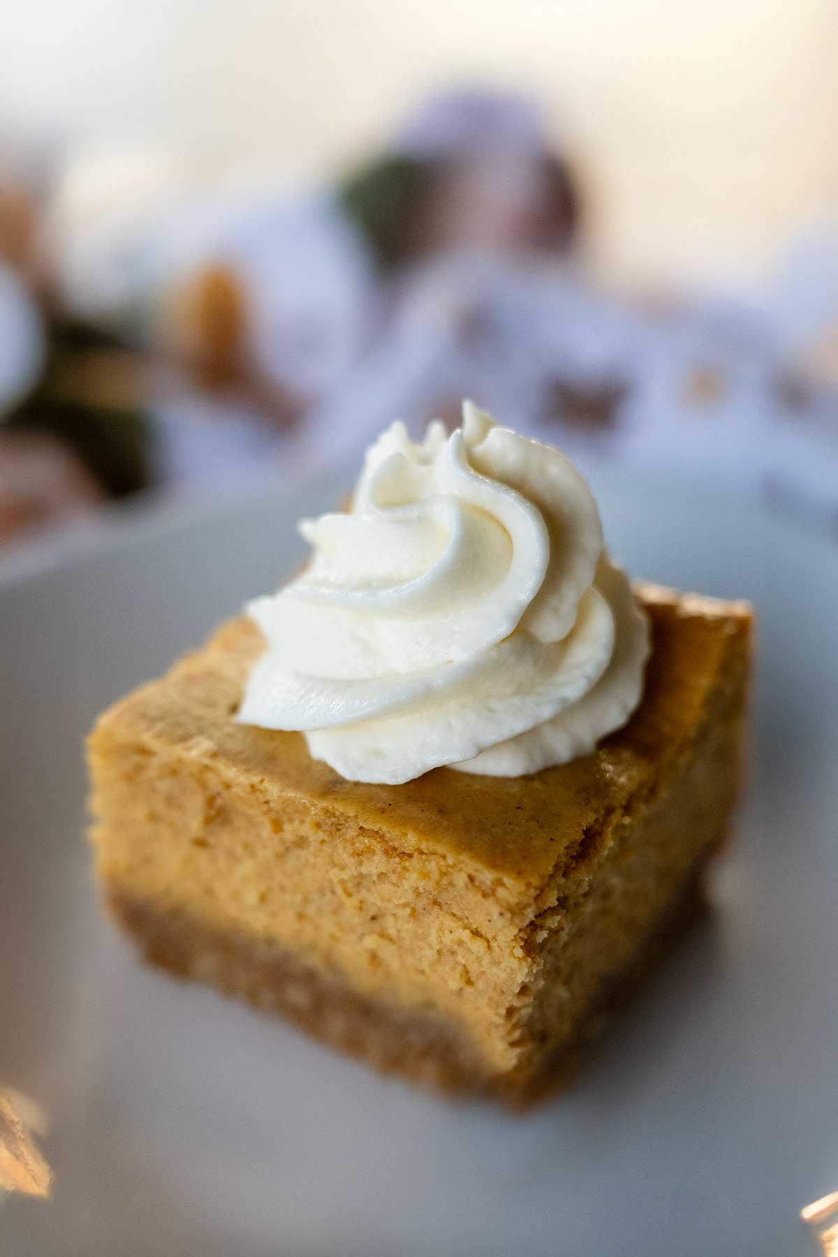 Perfectly Spiced Pumpkin Cheesecake Bars