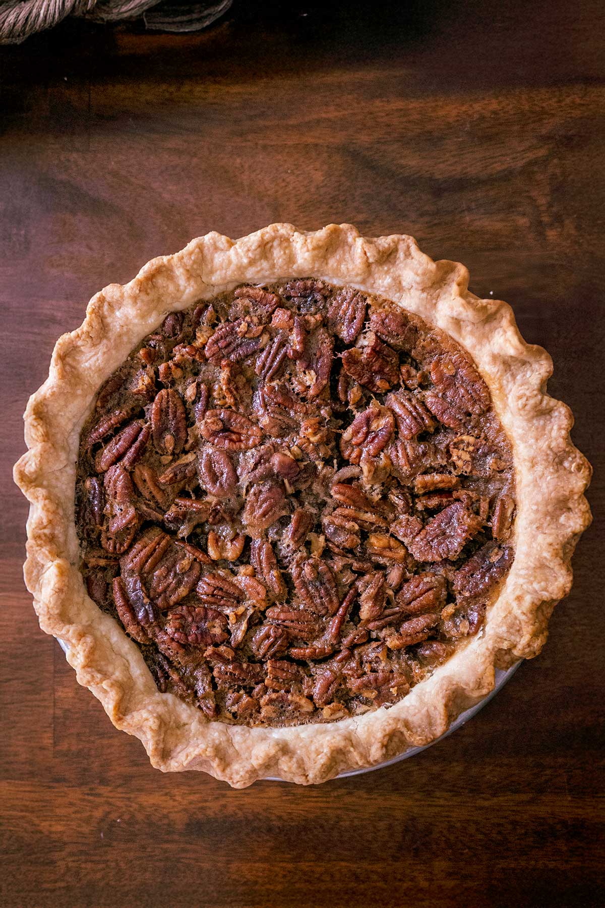 Bourbon Pecan Pie (No Corn Syrup)